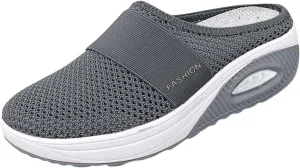 Womens Tennis Slipper Sneakers Breathable Fitness Shoes Slingback Lightweight Running Shoes Casual Platform Gym Sports Slip-Ons Memory Foam Orthopedic Wedges