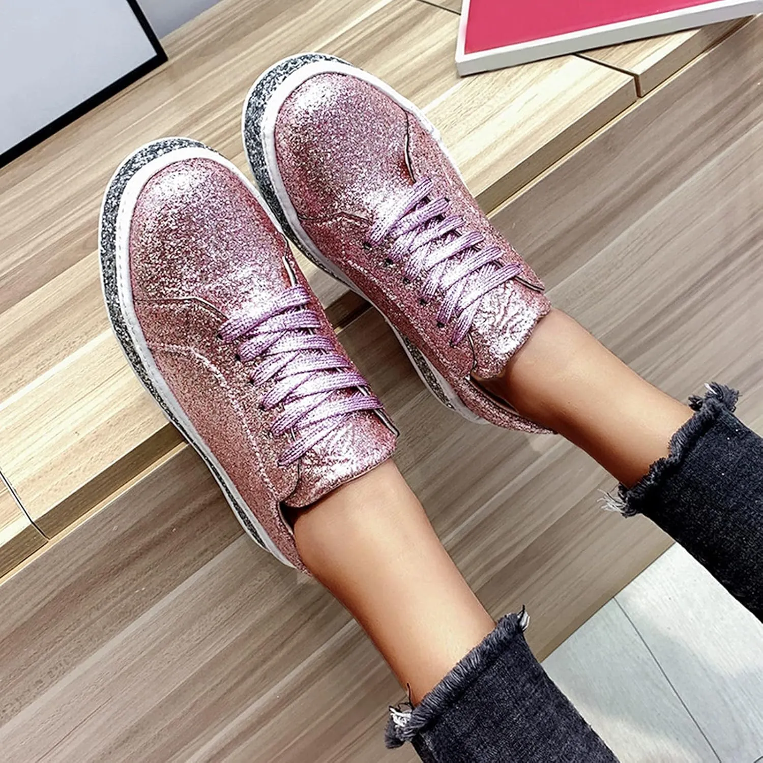 Womens Trail Running Shoes Wide Width Womens Pull On Sneakers Black Soles Casual Shoes for Women 2023 Walking Shoes Women Athletic Shoes Women Wide Width
