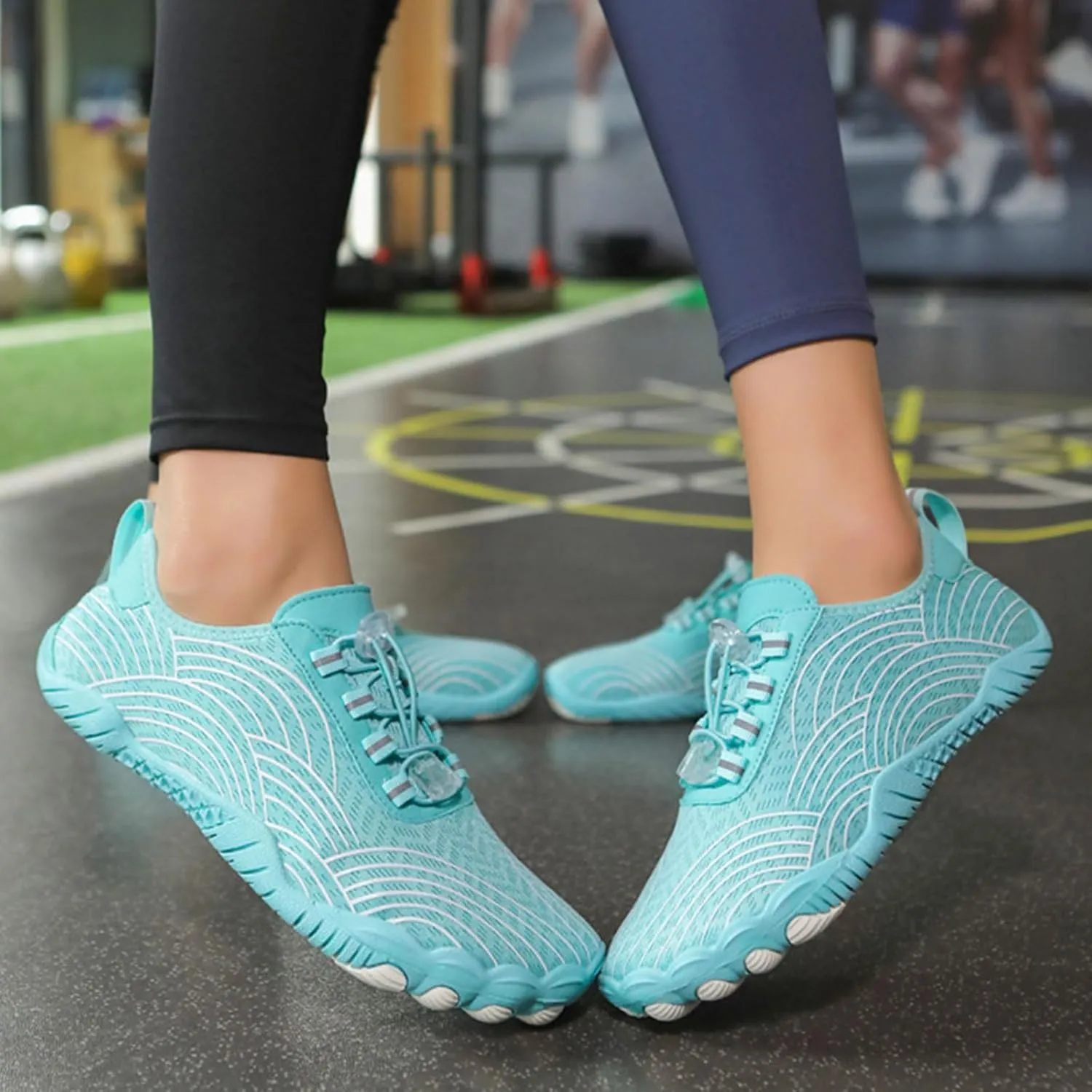 Women's Waterproof Hiking Shoes Pro-Healthy&Non-Slip Breathable Barefoot Shoes Wide Toe Box Grounded Footwear Running Trekking Trail Shoe Cross Trainer Walking Sneakers Beach Swim Footwear Unisex