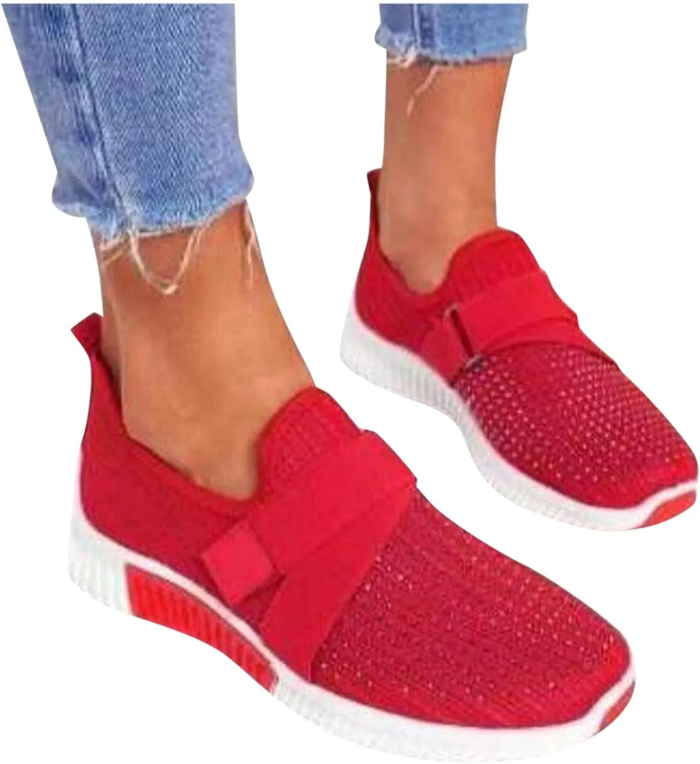 Womens White Platform Sneakers High Top Platform Shoes Fashion Canvas Comfortable Walking Shoes Women Canvas Loafers Women Shoes Slip On Sneakers