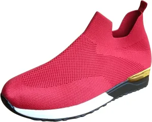 Womens White Platform Sneakers High Top Platform Shoes Fashion Canvas Comfortable Walking Shoes Women Canvas Loafers Women Shoes Slip On Sneakers