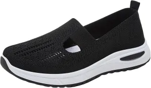 Women's Woven Orthopedic Breathable Soft Shoes Womens Running Shoes Wide Feet Casual Slip On Shoes Platform Sneakers Platform Tennis Shoe Casual Loafers