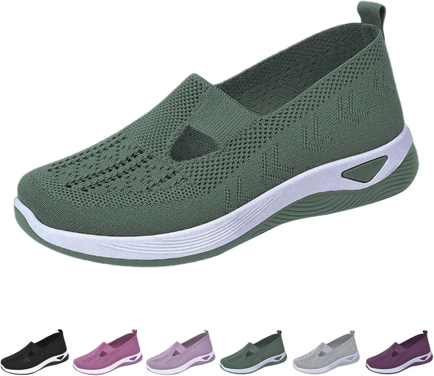 Women's Woven Orthopedic Breathable Soft Shoes Womens Tennis Shoes Casual Women Shoes Casual White Platform Sneakers White Tennis Shoe Cross Trainer Shoe