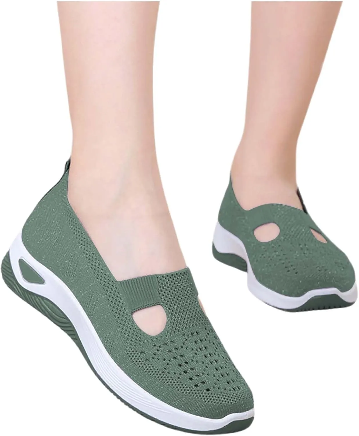 Women's Woven Orthopedic Breathable Soft Shoes Womens Tennis Shoes Casual Women Shoes Casual White Platform Sneakers White Tennis Shoe Cross Trainer Shoe
